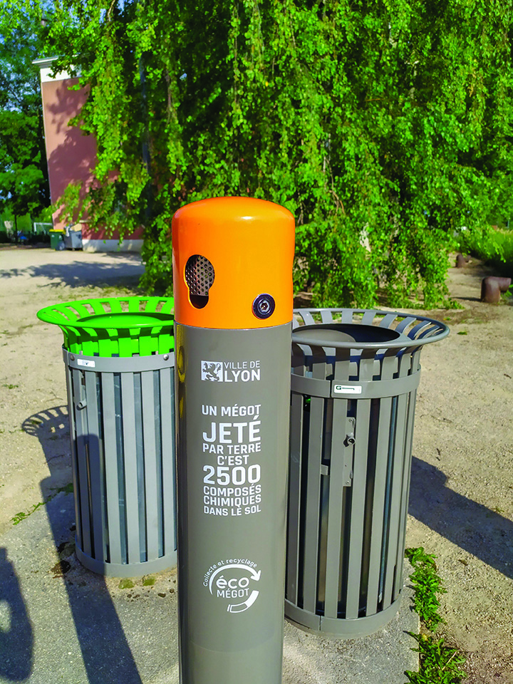 Lyon :  Des cendriers pour récolter et recycler les mégots